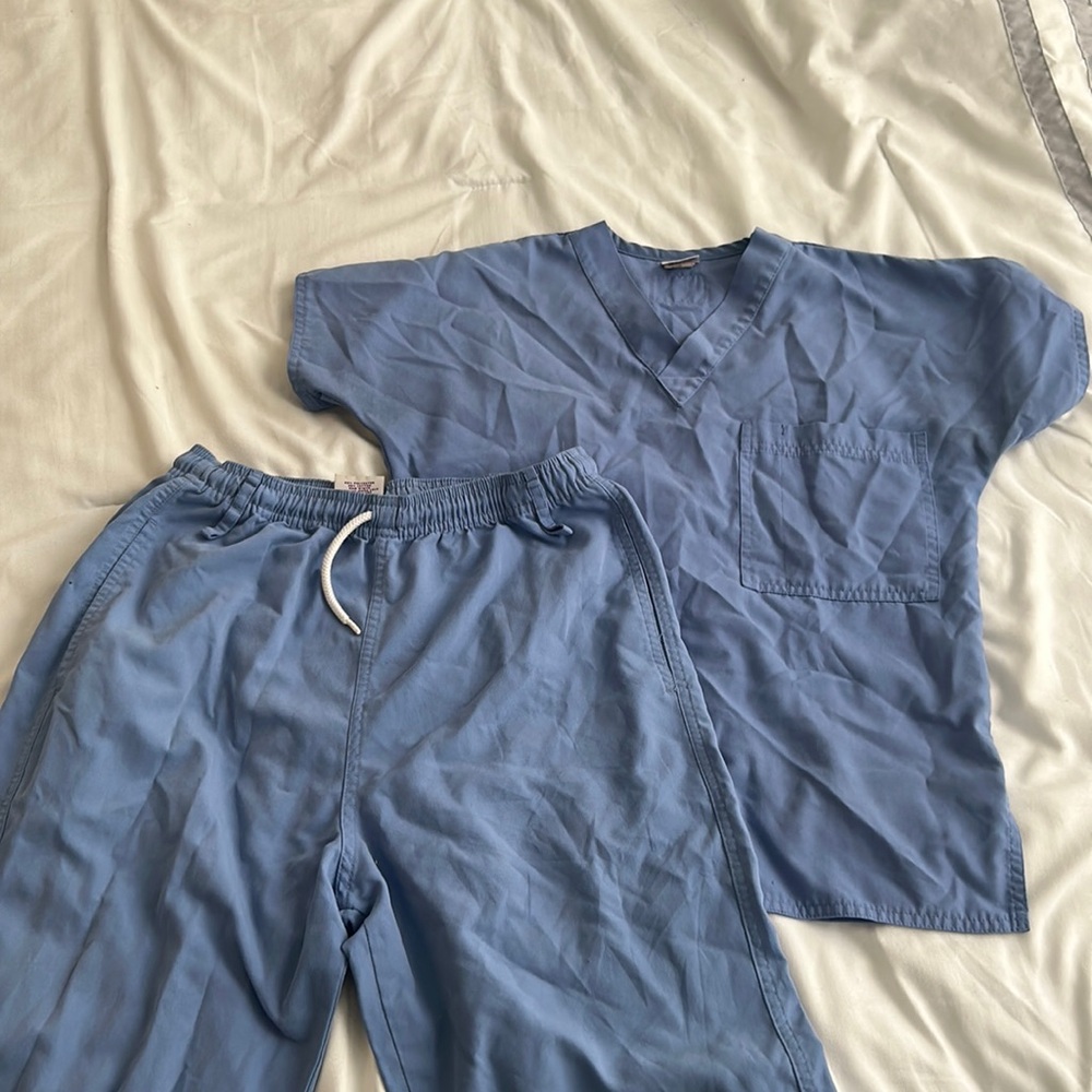 Blue scrubs set